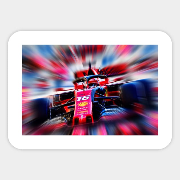 Charles Leclerc Sticker by DeVerviers